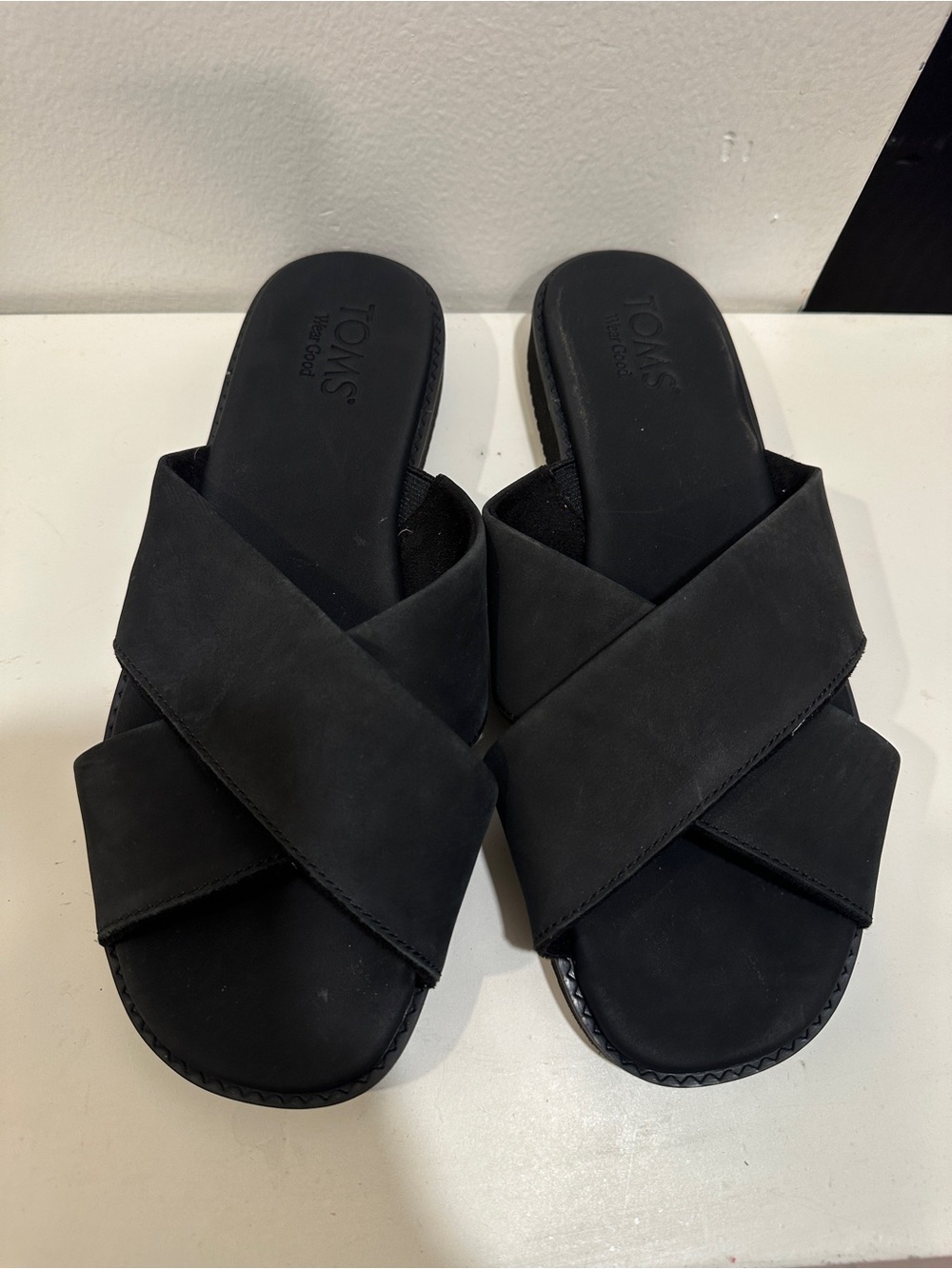 TOMS Mae Crossover Slide Sandals size 8 NEW